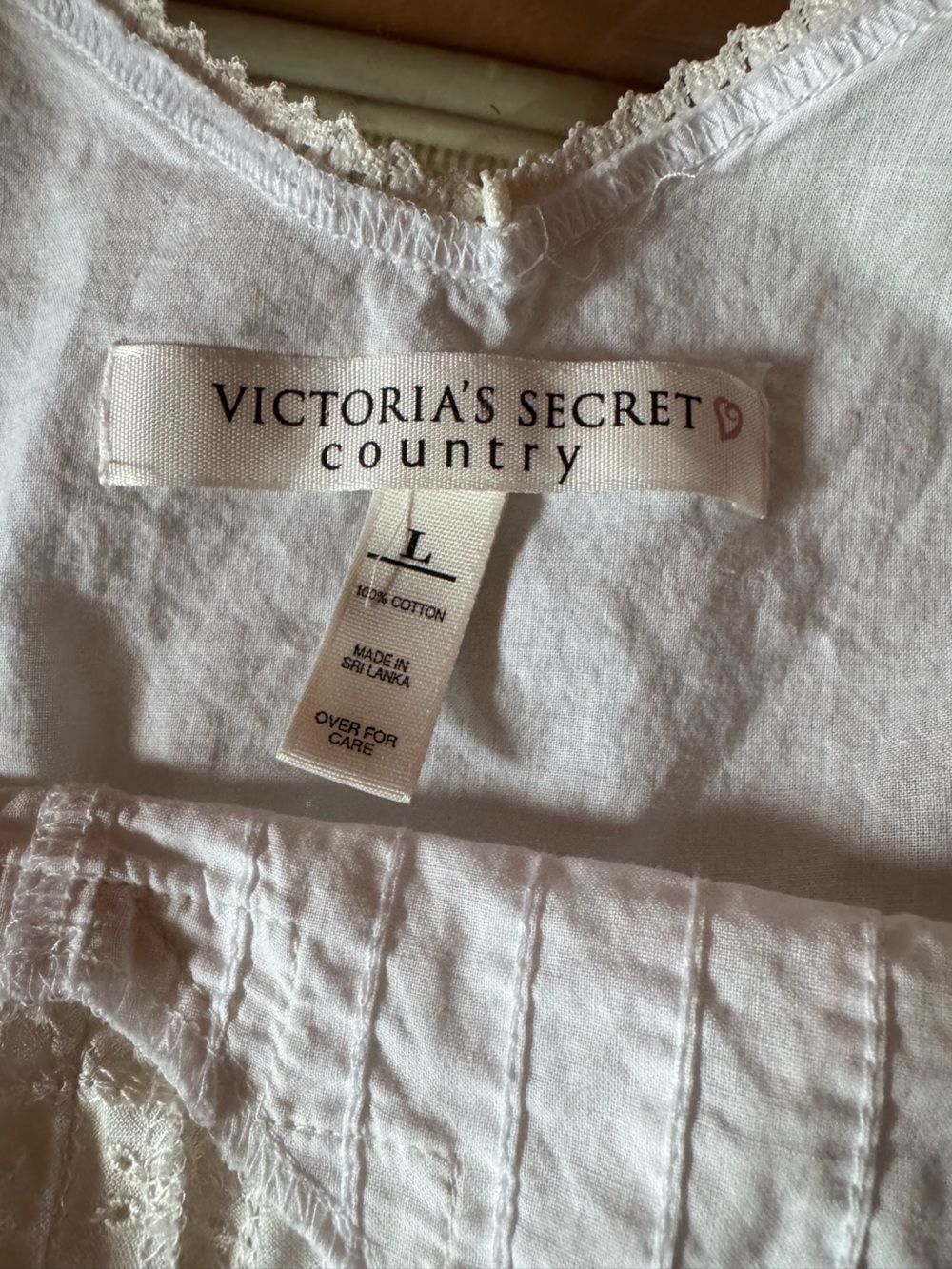 Vintage Victoria’s Secret Country Coquette Prairie Lace Slip Dress L - Picture 8 of 10